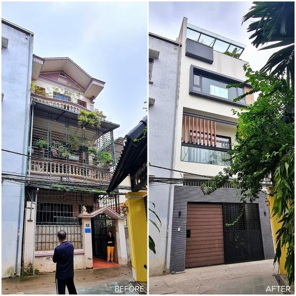 Cải tạo nhà 3 tầng theo phong cách hiện đại cho anh Bình ở Hà Nội